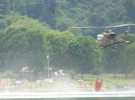 Velenje - jezero dvig zajete vode helikopterja SV iz jezera